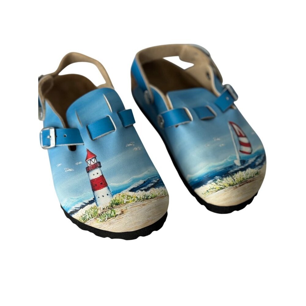 Birkenstock Birki's Child Kay Lighthouse Birko Flor Mules EU 28 C 10